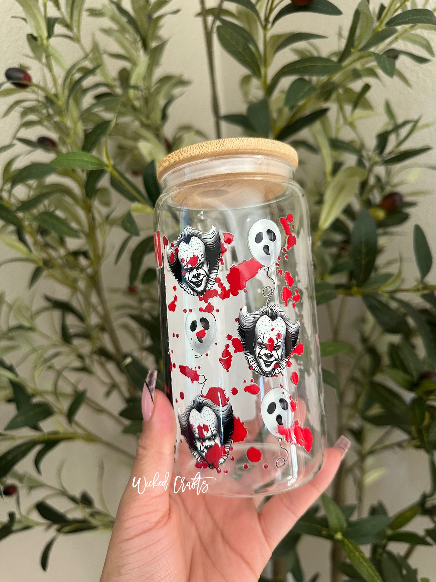 The Clown Glass Tumbler