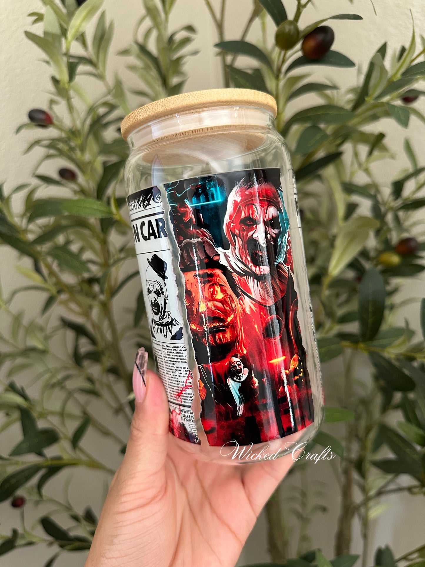 Terrifier Glass Tumbler