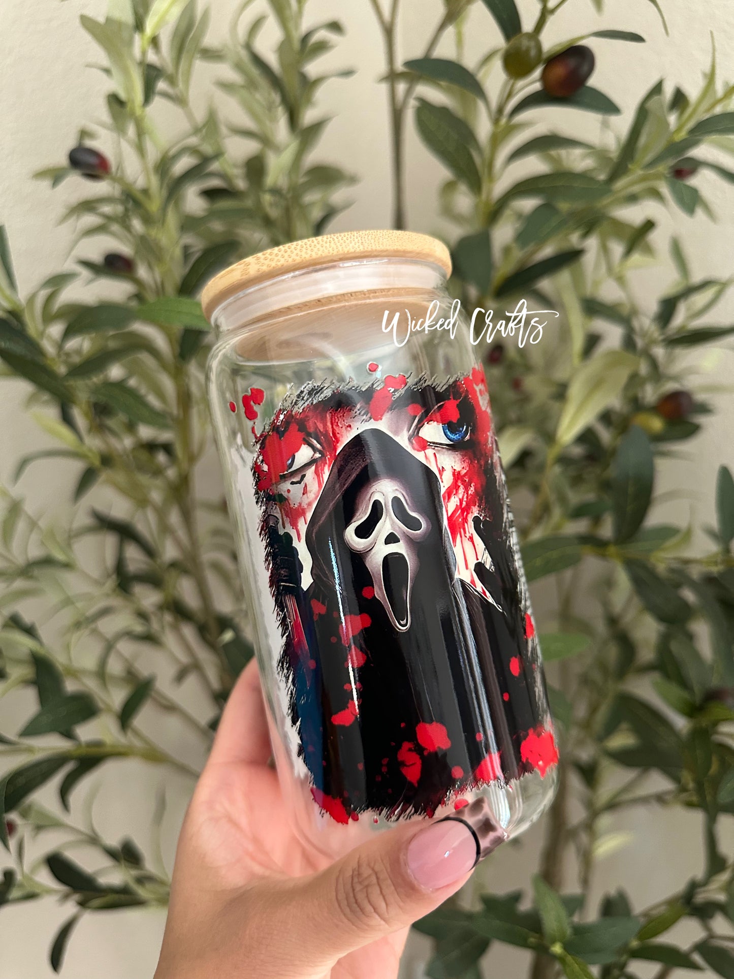 Scream Newspaper Glass Tumbler