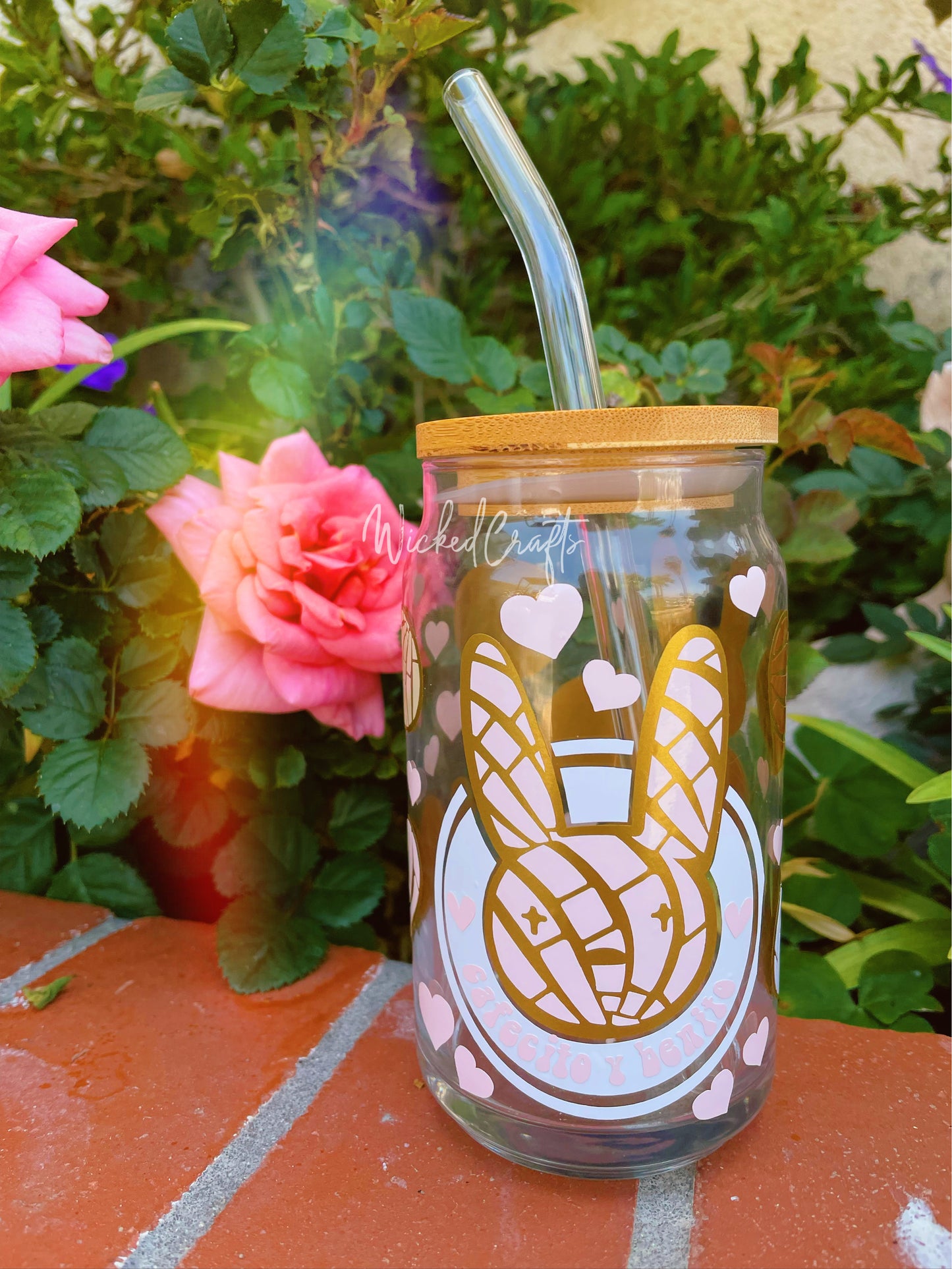 Cafecito Y Benito 16oz Glass