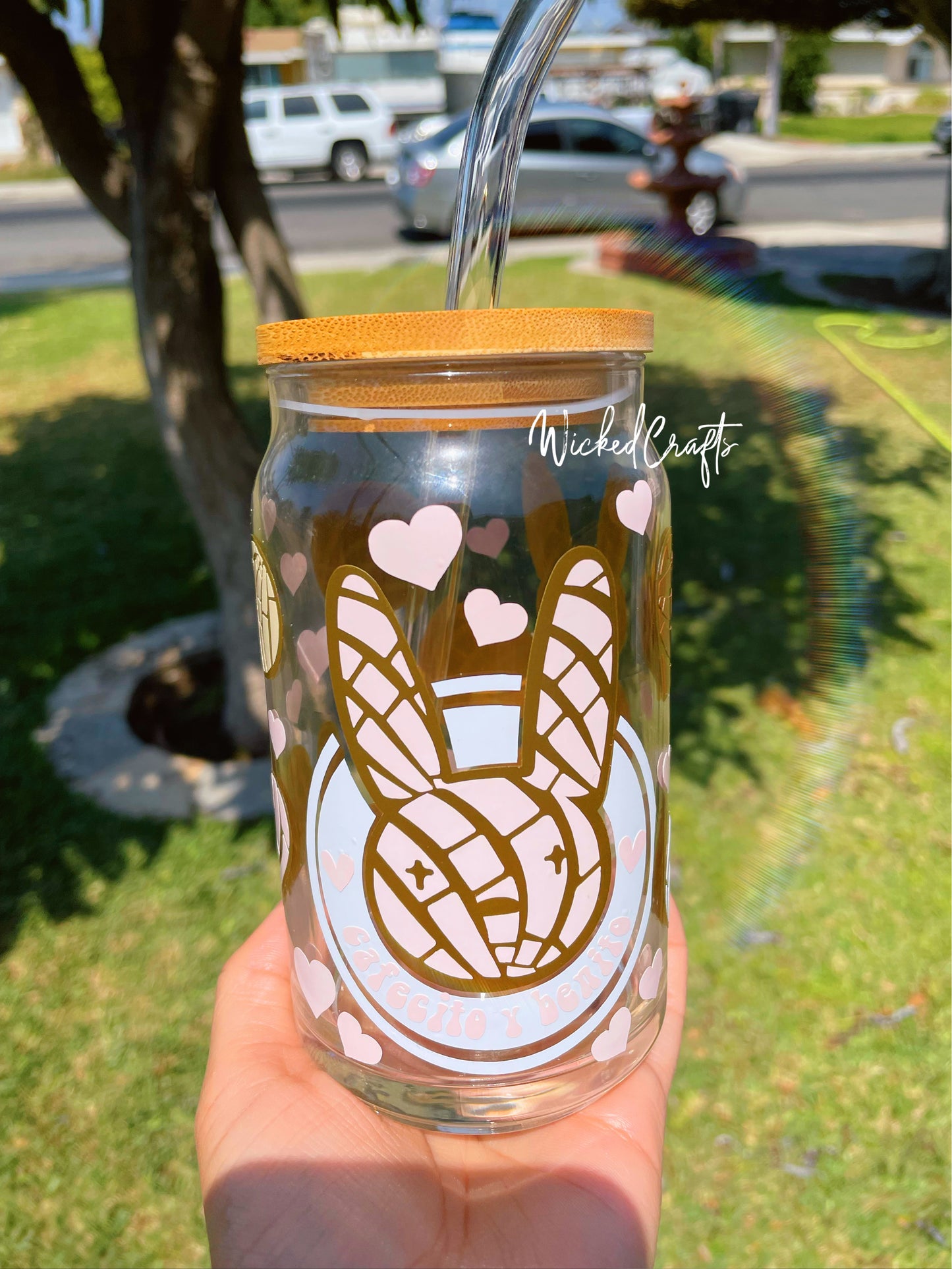 Cafecito Y Benito 16oz Glass