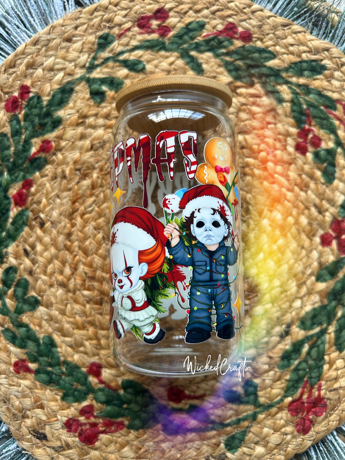 Merry Creepmas Glass