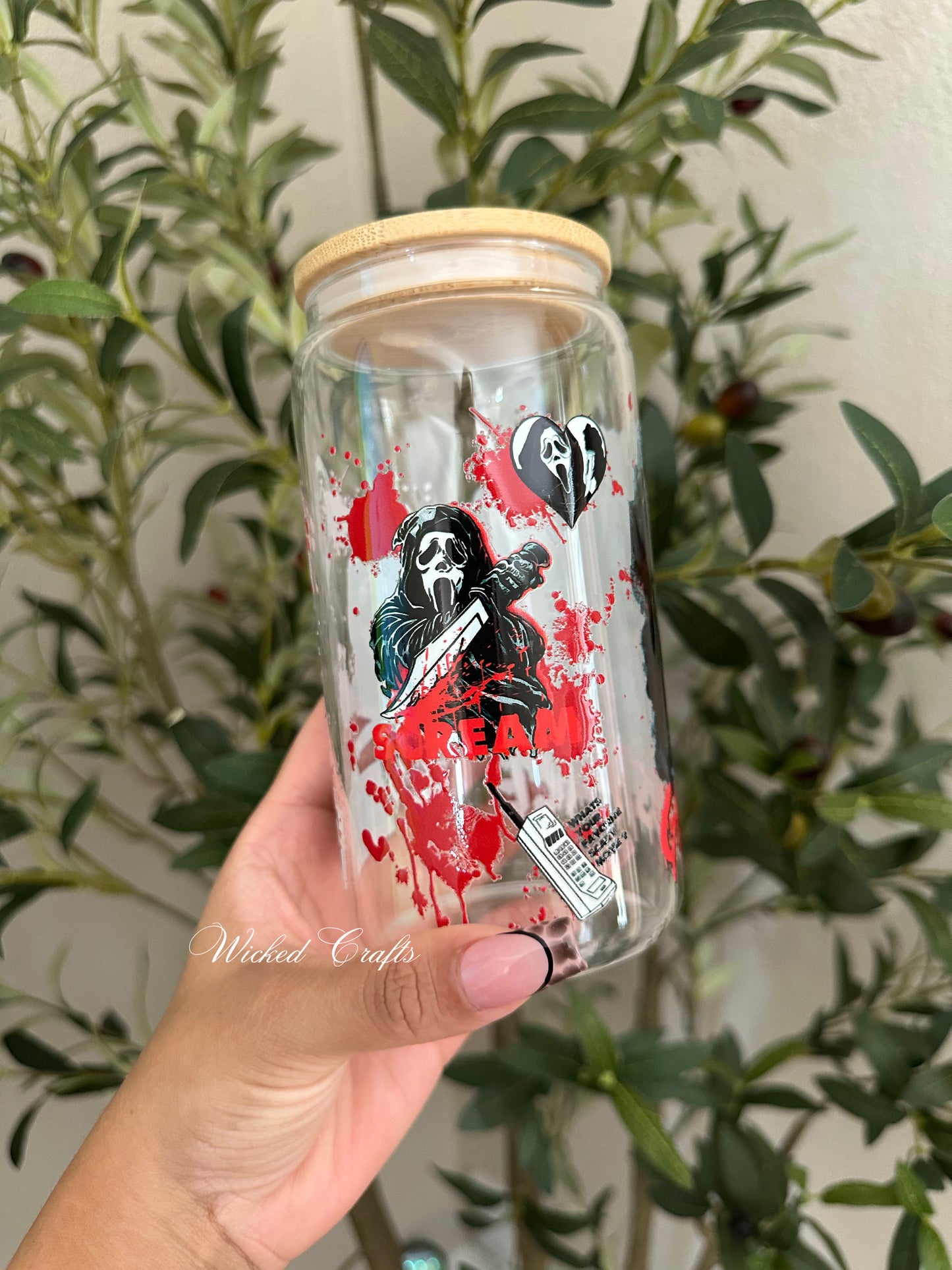 Scream Glass Tumbler
