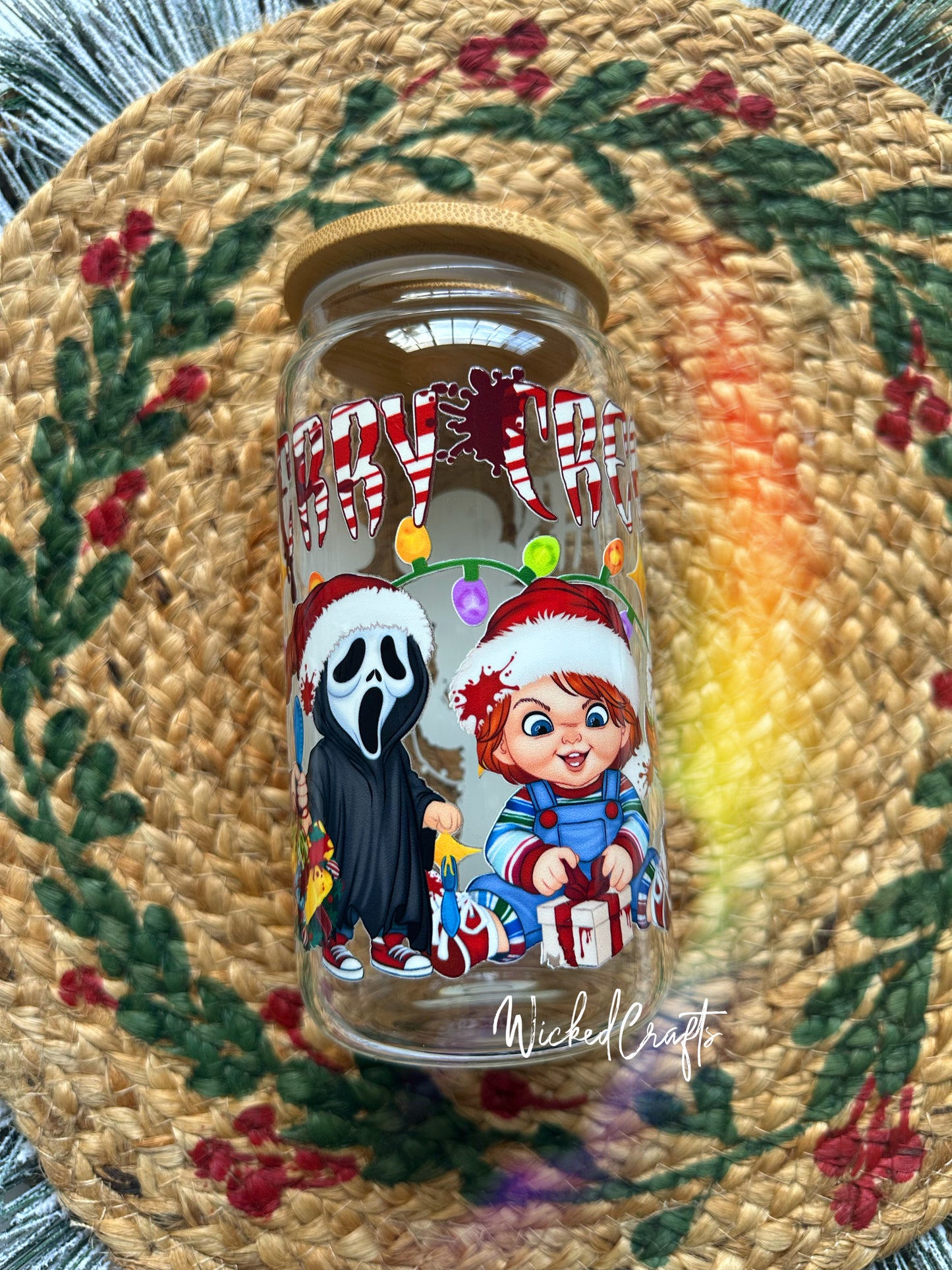 Merry Creepmas Glass