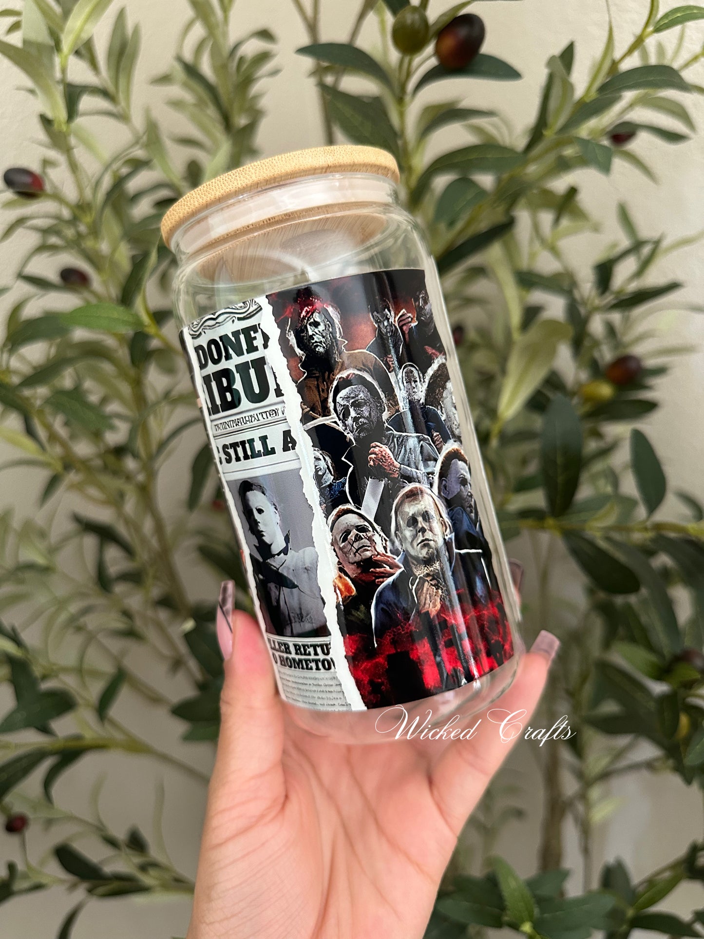 Halloween Glass Tumbler