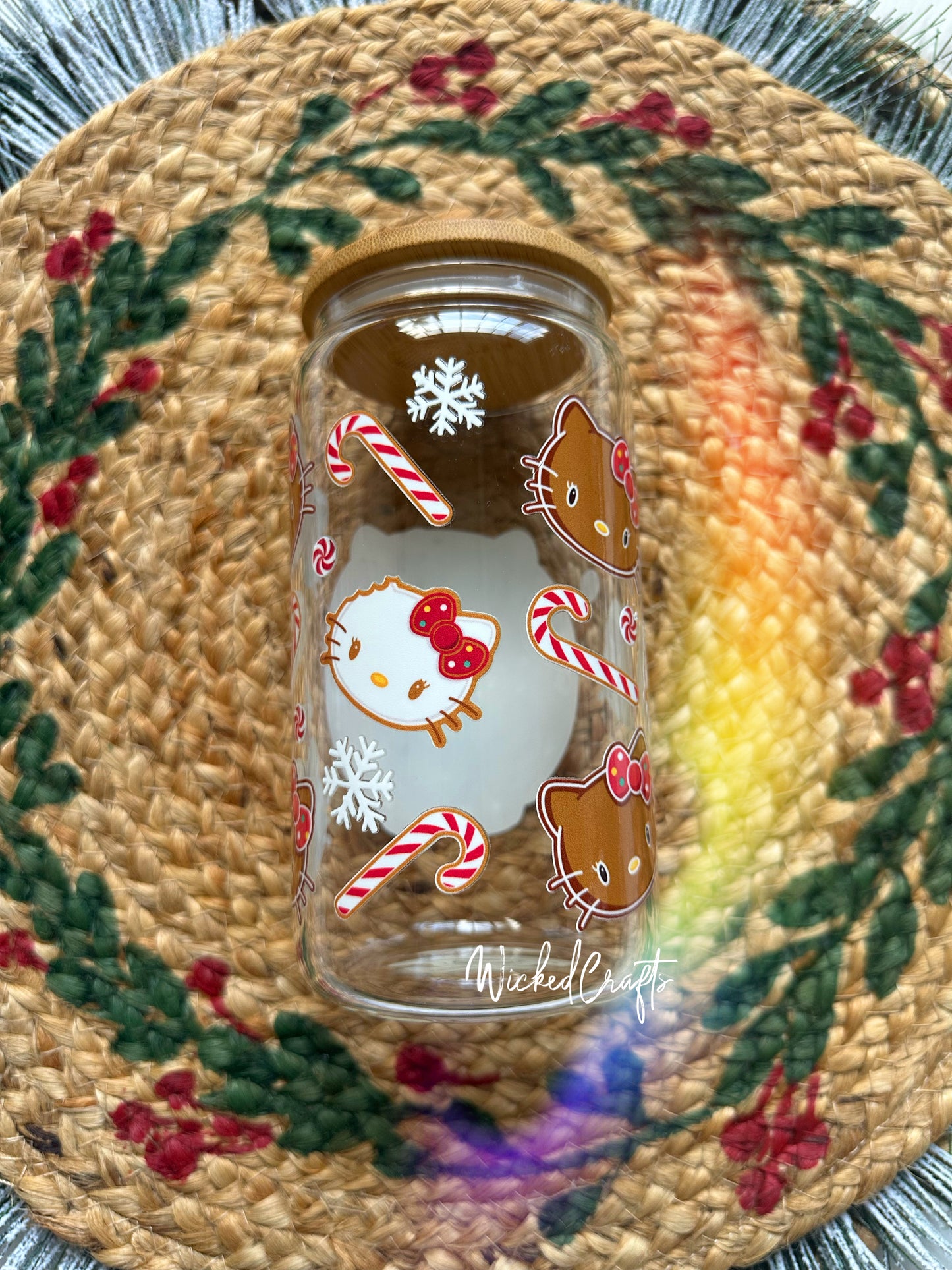 Kitty Gingerbread Glass