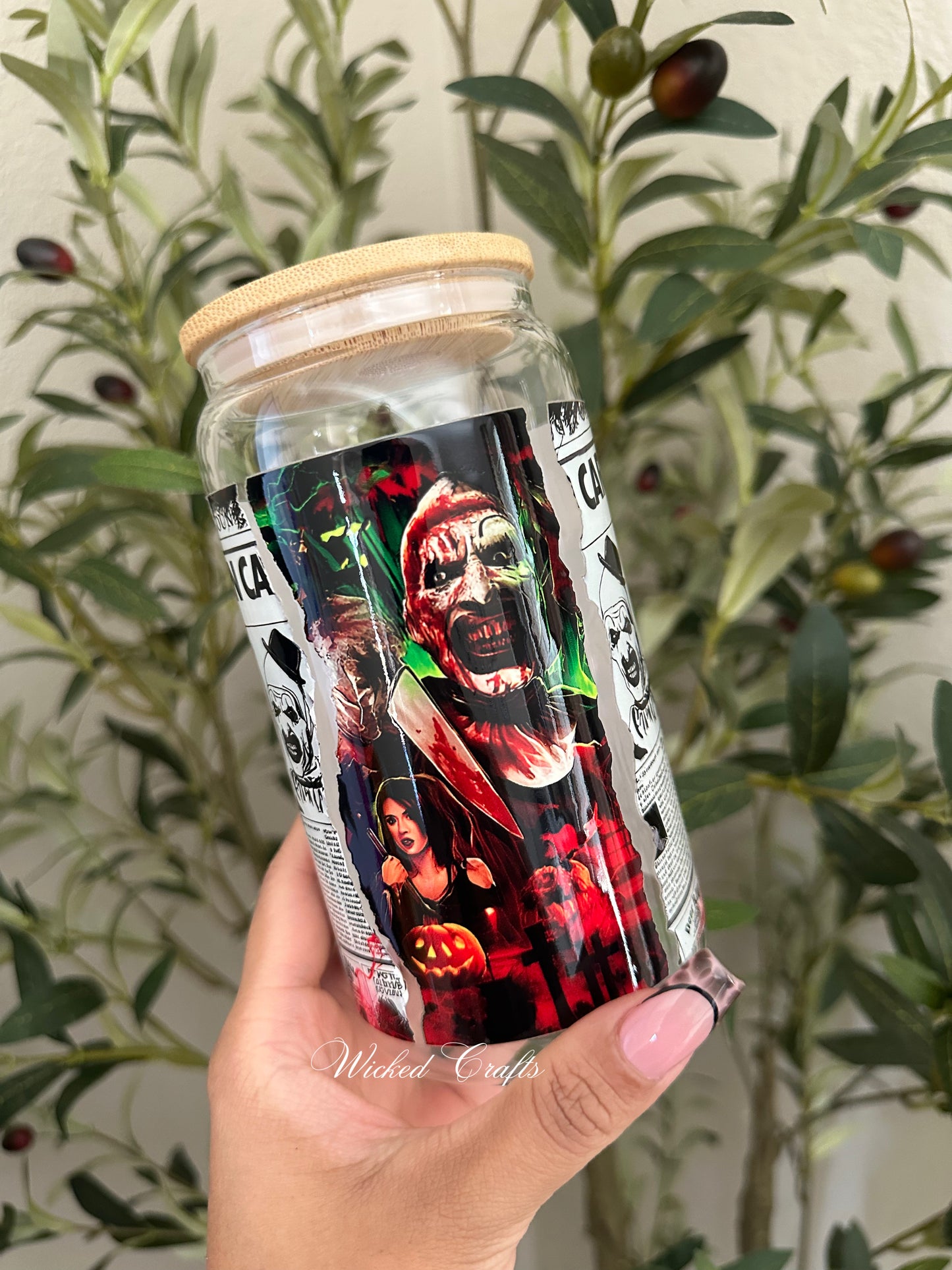 Terrifier Glass Tumbler