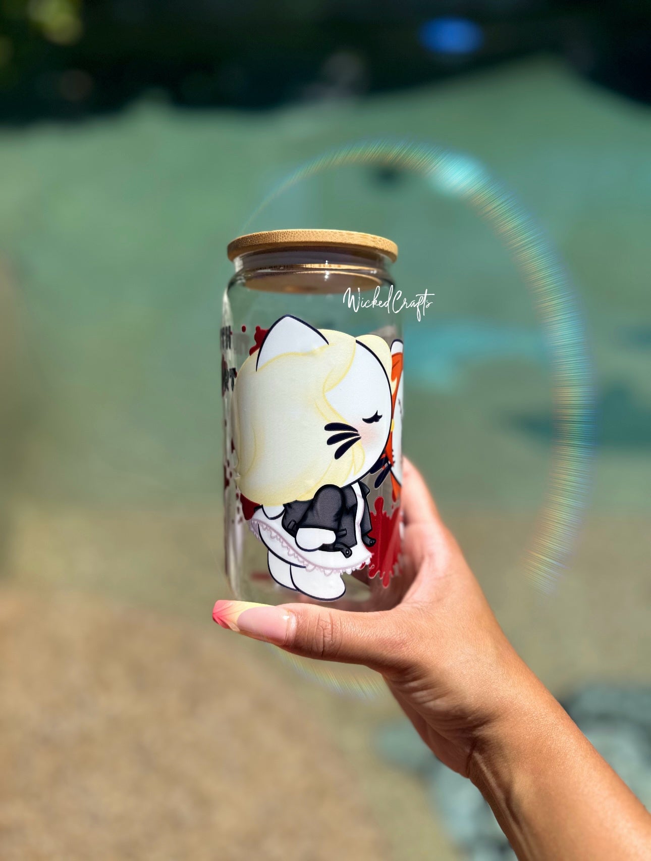 Kitty Till Death Glass Tumbler