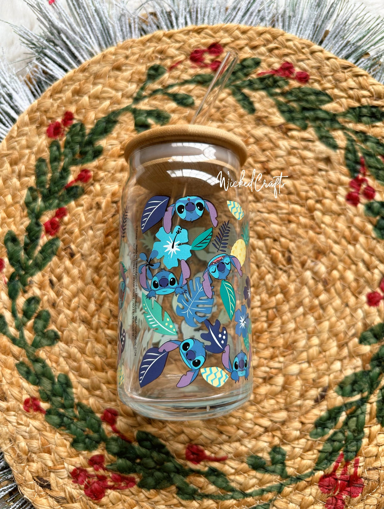 Blue Alien Glass Tumbler