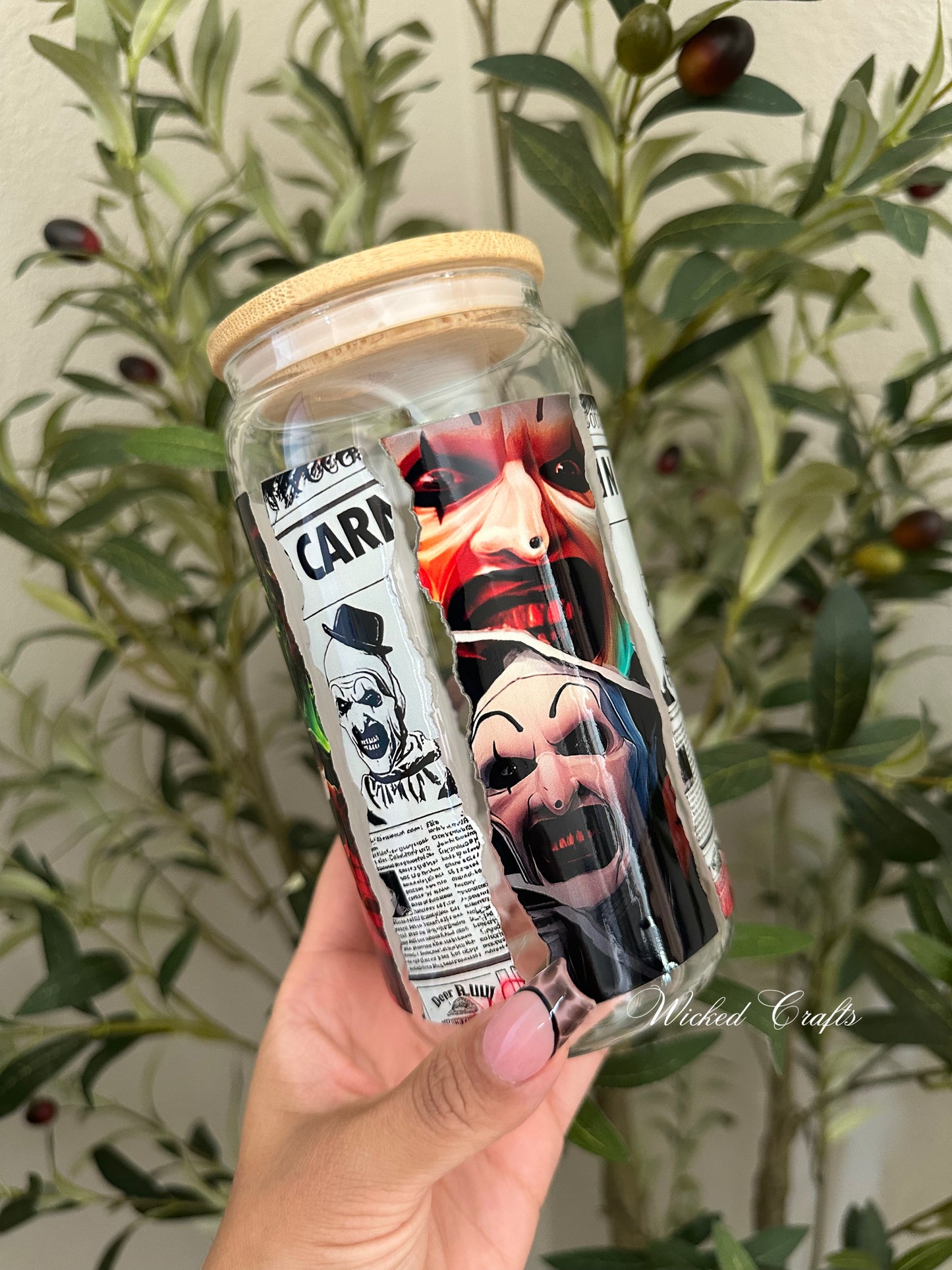 Terrifier Glass Tumbler