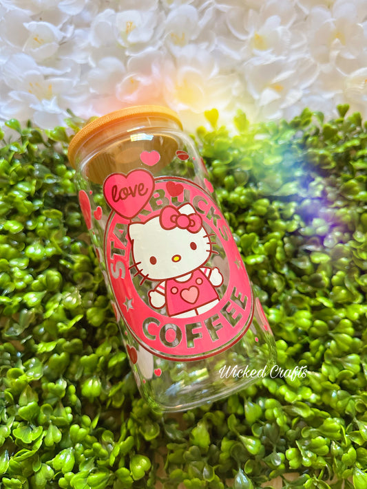 Hello Kitty Starbucks Glass