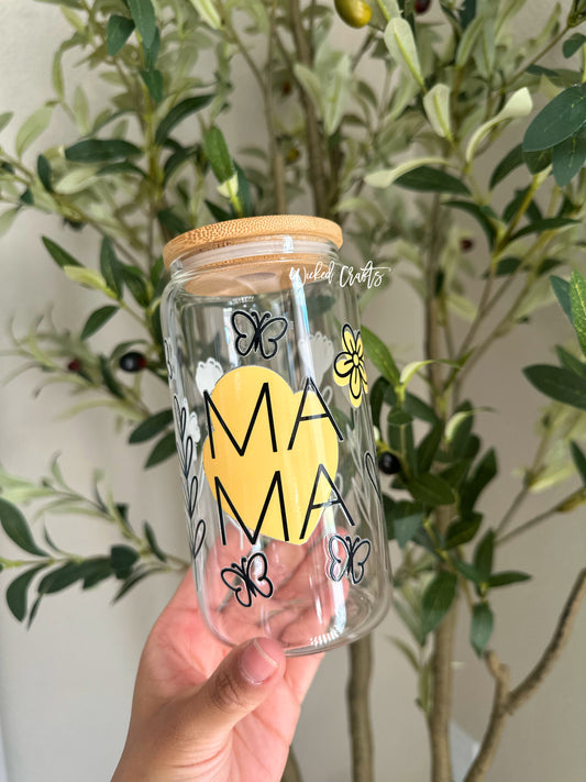 Mama Yellow Glass