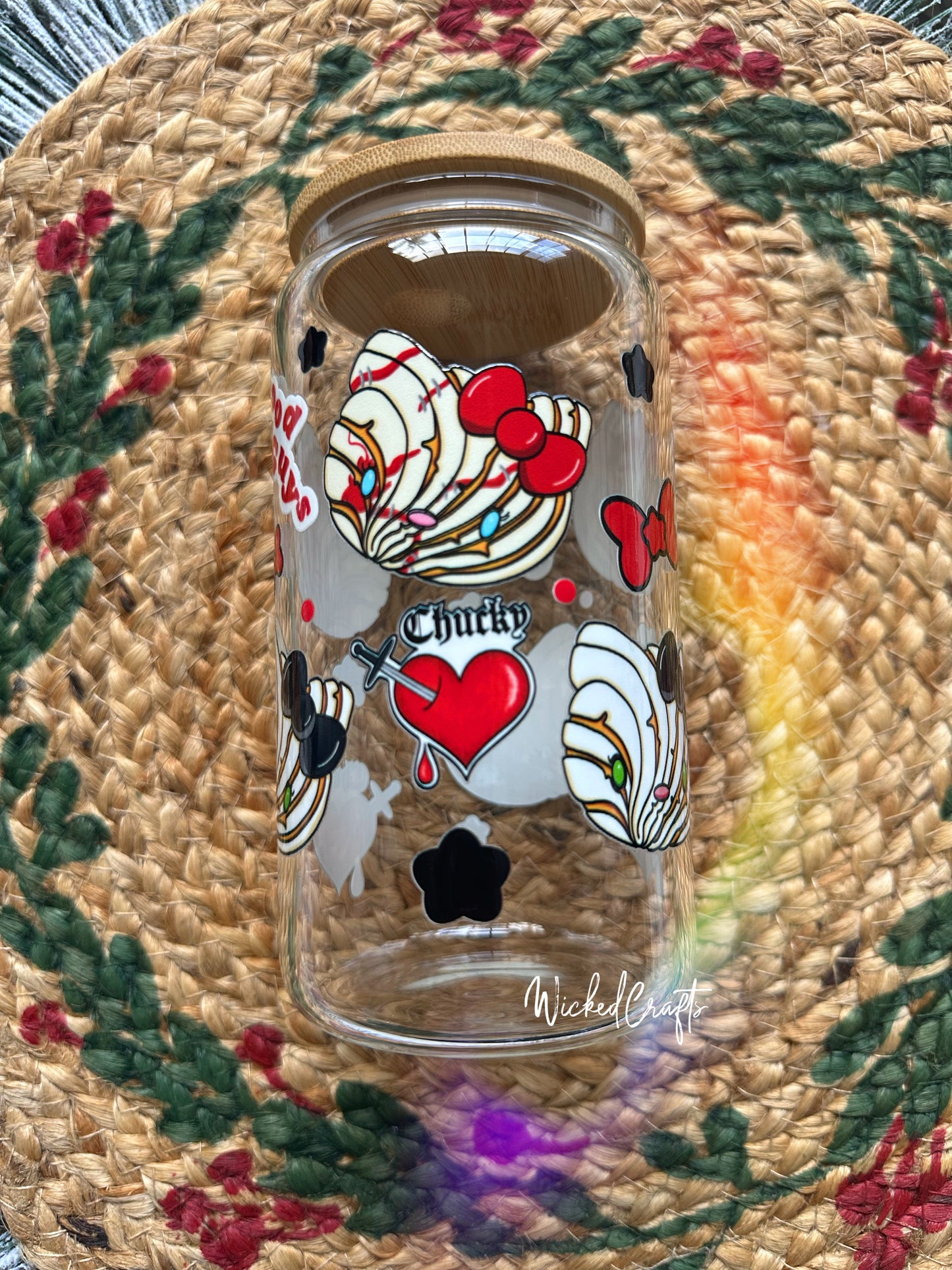 Horror Kitty Conchas Glass