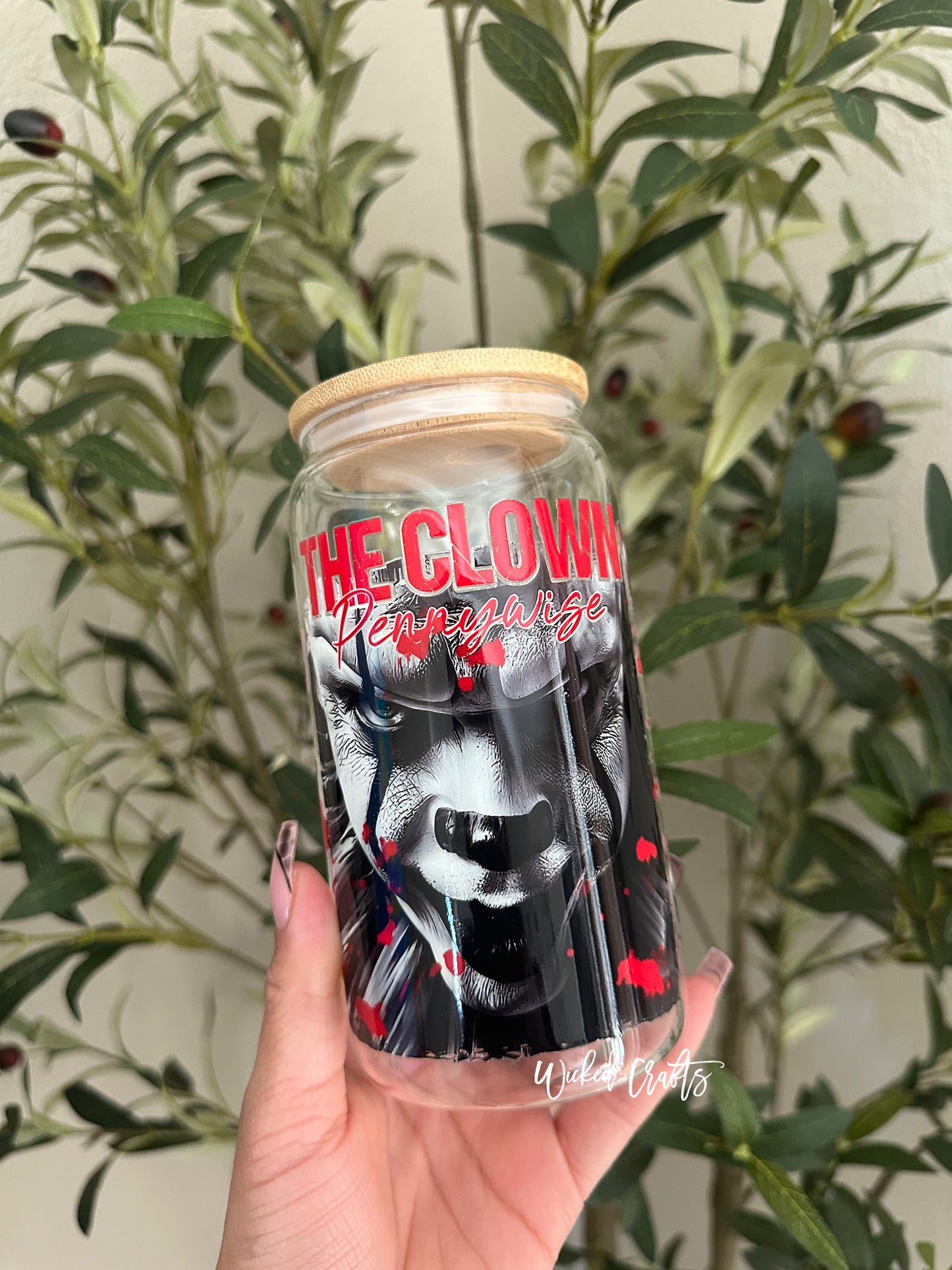 The Clown Glass Tumbler