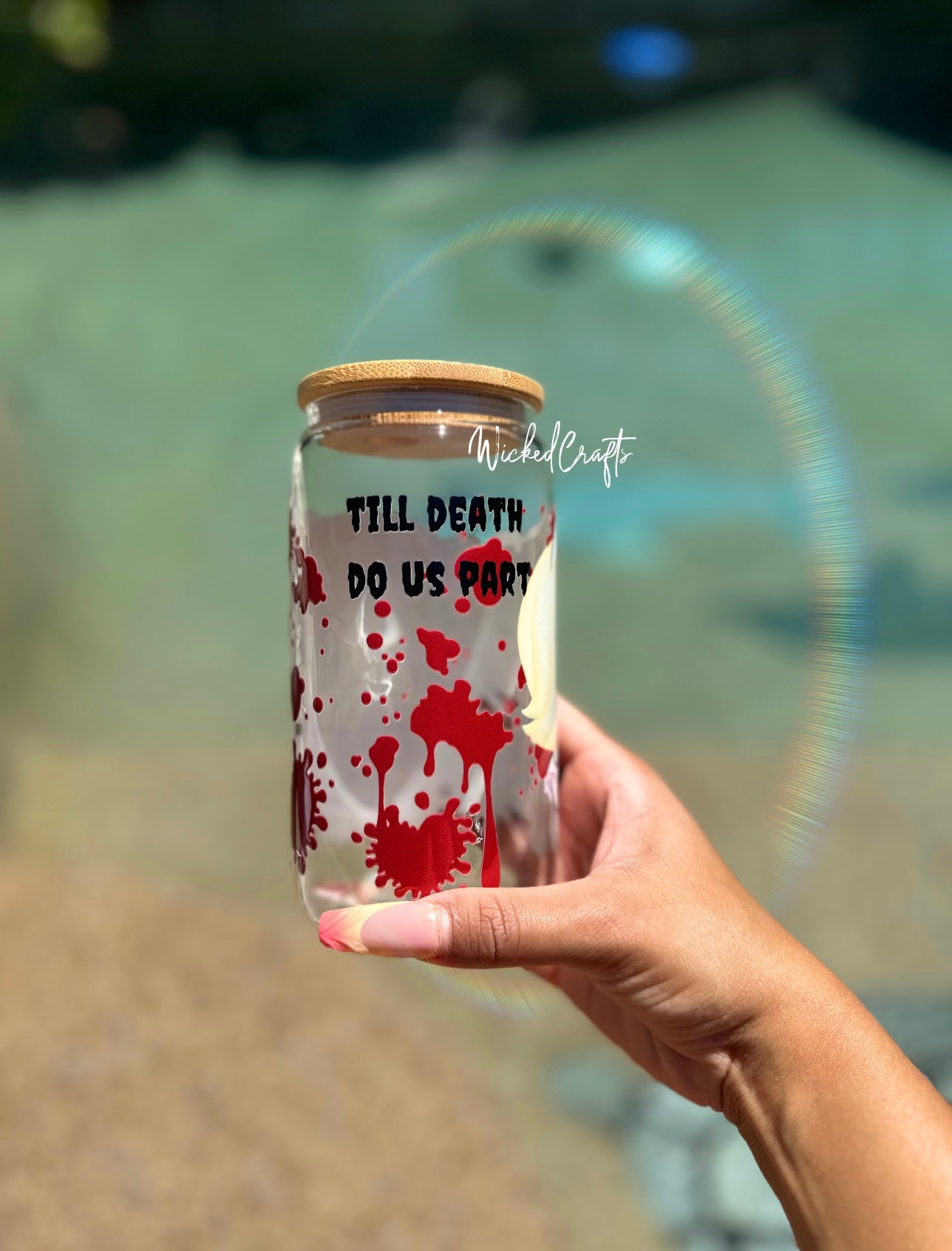 Kitty Till Death Glass Tumbler