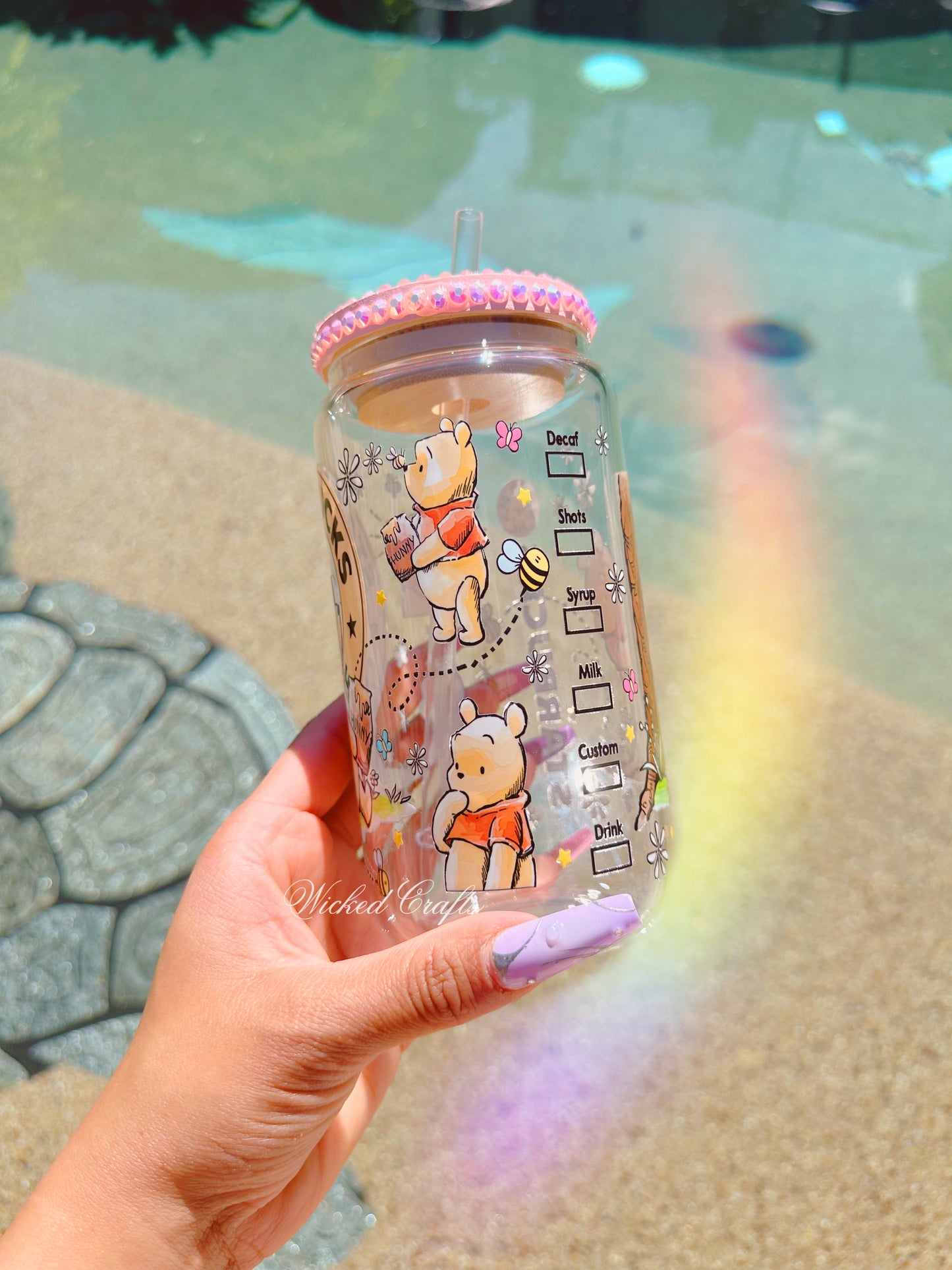 Bear Starbucks Glass Can