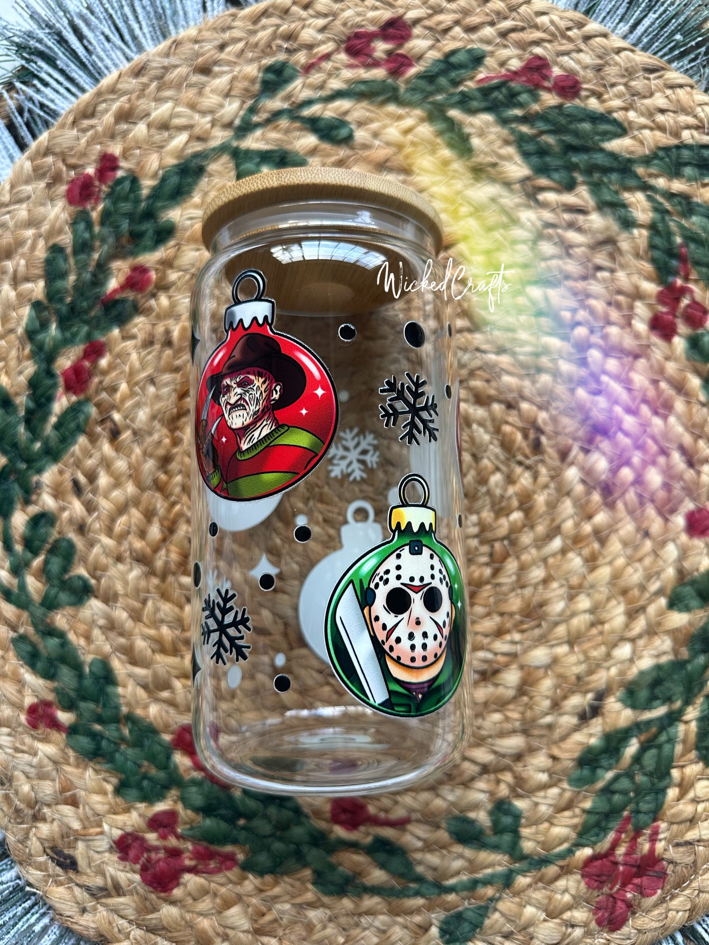 Holidays Horror Icons Glass