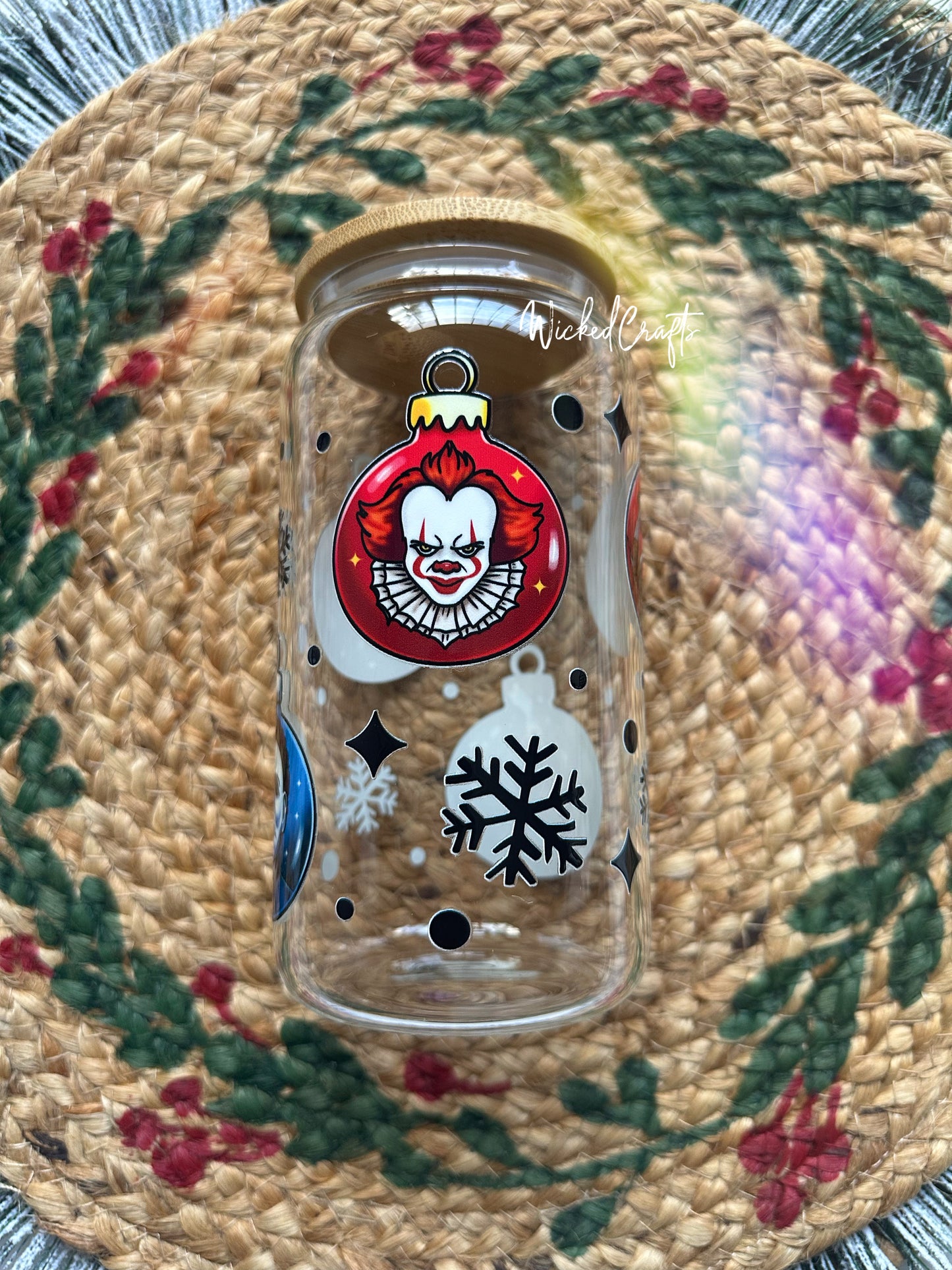 Holidays Horror Icons Glass