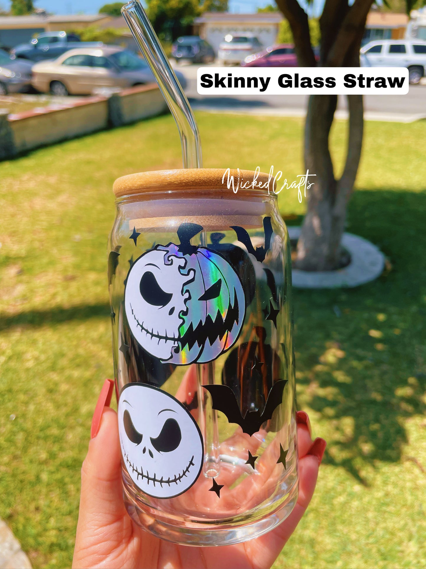 Skinny Glass Bent Straws