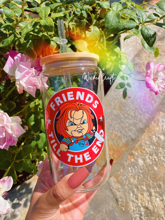 Chucky Friends Till the End Glass