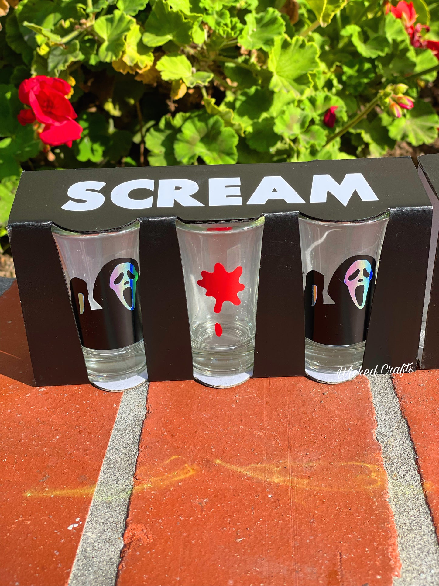 Scream 3PC Shot Glasses