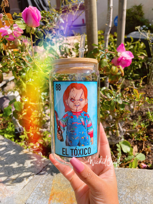 El Toxico Lotería Glass