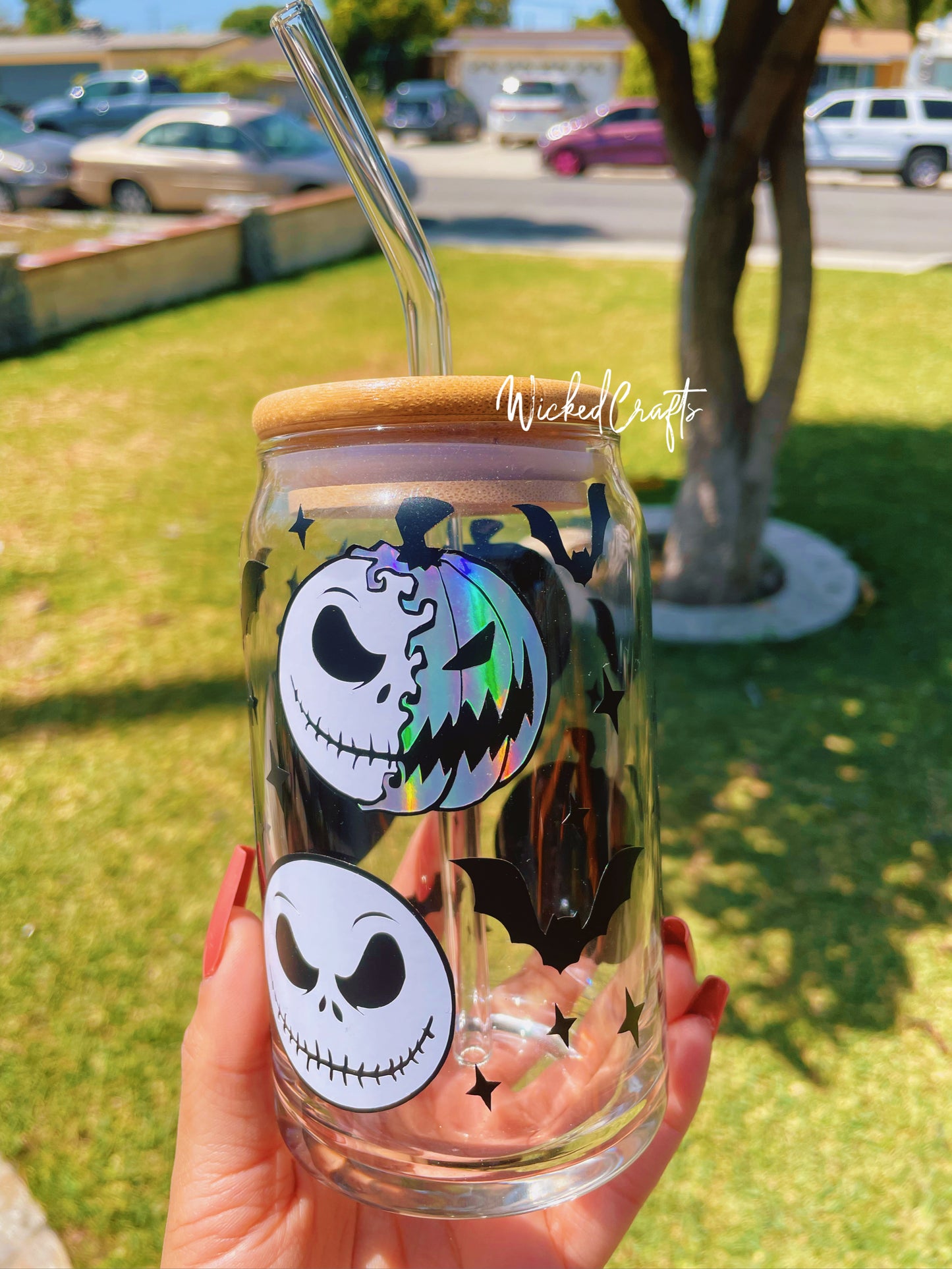 Jack Holographic 16oz Glass